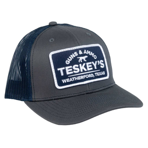 Teskey's Guns & Ammo Patch Cap - Charcoal/Navy TESKEY'S GEAR - Baseball Caps Teskey's