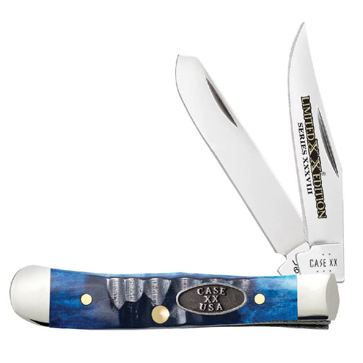 Case Tiny Trapper - Ocean Blue Bone Gator Jig - Limited Edition XXXVIII Knives W.R. Case