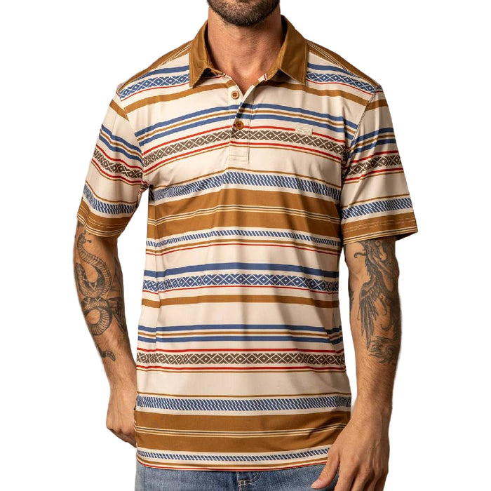 Kimes Ranch Men's Mackin Stripe Polo Shirt
