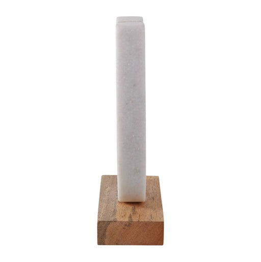 Sagebrook Home Marble Horseshoe on Wood Base HOME & GIFTS - Home Decor - Decorative Accents Sagebrook Home