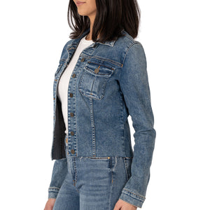 Kut Kara Raw Hem Denim Jacket WOMEN - Clothing - Outerwear - Jackets Kut from the Kloth   