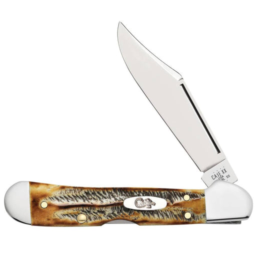 6.5 BONE STAG MINI COPPERLOCK Knives W.R. Case   