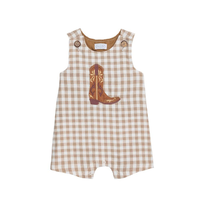 Mud Pie Baby Boy's Boot Gingham JonJon