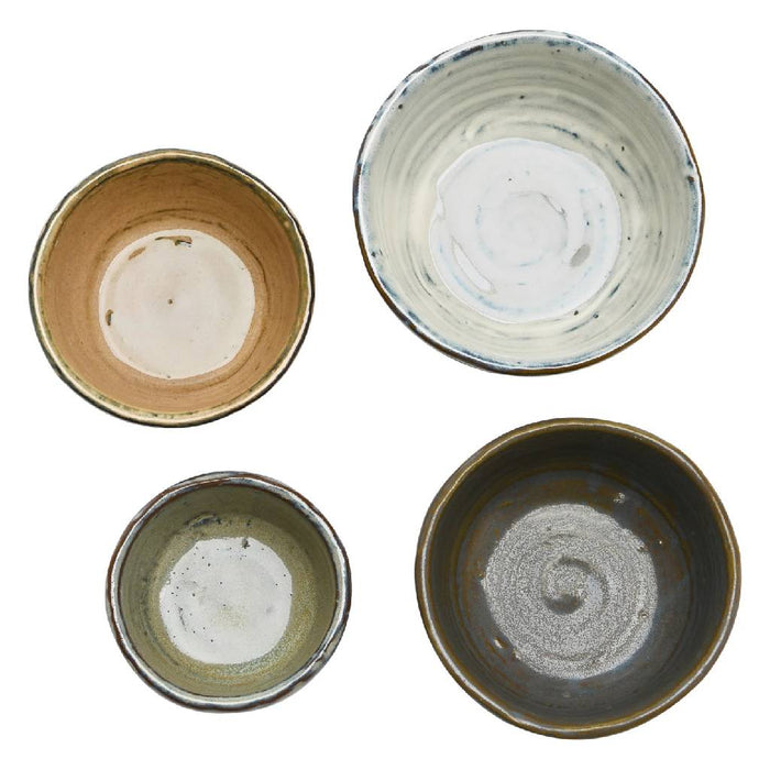 Round Stonewear Mini Bowls - Set of 4 HOME & GIFTS - Tabletop + Kitchen - Serveware & Utensils Creative Co-Op