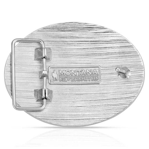 Montana Silversmiths Hunter Stars & Stripes Belt Buckle ACCESSORIES - Additional Accessories - Buckles Montana Silversmiths