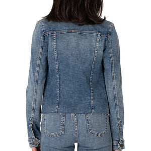 Kut Kara Raw Hem Denim Jacket WOMEN - Clothing - Outerwear - Jackets Kut from the Kloth / STS Blue   