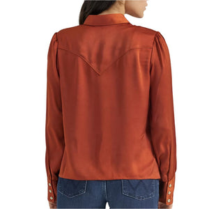 Wrangler Women's Satin Rodeo Blouse WOMEN - Clothing - Tops - Long Sleeved Wrangler   