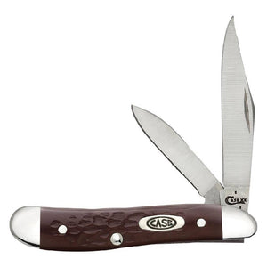 Case Brown Synthetic Jigged Peanut Knives - Knives W.R. Case