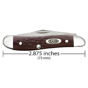 Case Brown Synthetic Jigged Peanut Knives - Knives W.R. Case