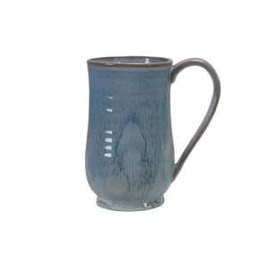 Reactive Glaze Stoneware Mug - 20 oz Home & Gifts - Tabletop + Kitchen - Drinkware + Glassware Creative Co-Op Light Blue