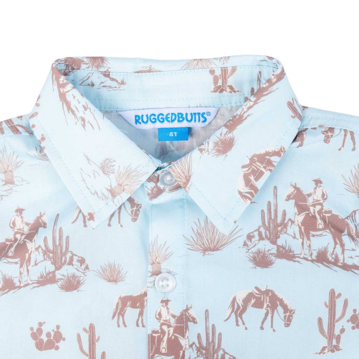 Rugged Butts Western Trail Blue Shirt