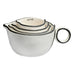 Set of 4 Stoneware Measuring Cups HOME & GIFTS - Tabletop + Kitchen - Serveware & Utensils Creative Co-Op