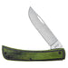 Case Green/Black Laminate Wood XR Sod Buster Jr Knives W.R. Case