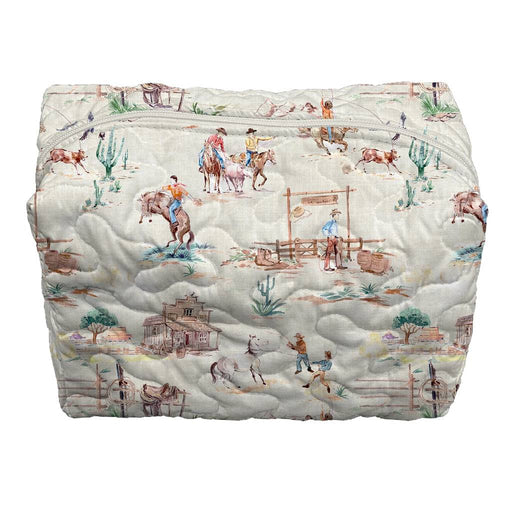 Retro Cowboy Makeup Bag ACCESSORIES - Luggage & Travel - Cosmetic Bags Ida Mae Home