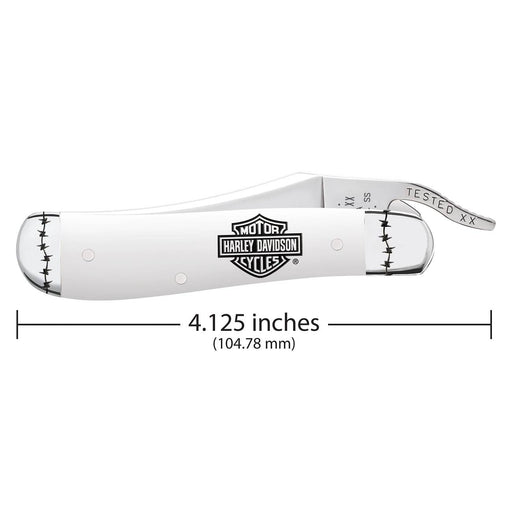 Case Harley-Davidson® Russlock - Embellished White Synthetic Knives W.R. Case