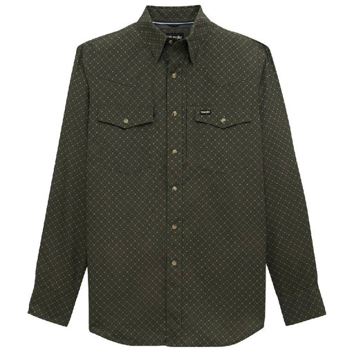 Wrangler Men's All Terrain Gear Performance Geo Print Shirt MEN - Clothing - Shirts - Short Sleeve Wrangler
