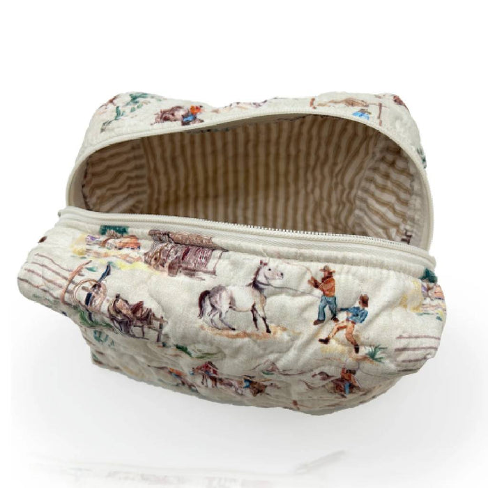 Retro Cowboy Makeup Bag ACCESSORIES - Luggage & Travel - Cosmetic Bags Ida Mae Home