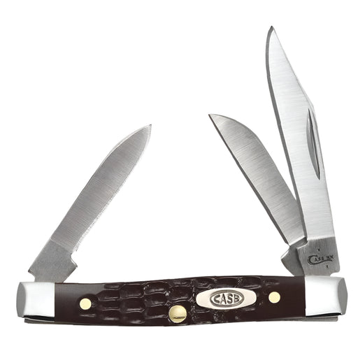 Case Brown Synthetic Jigged Small Stockman Knives W.R. Case