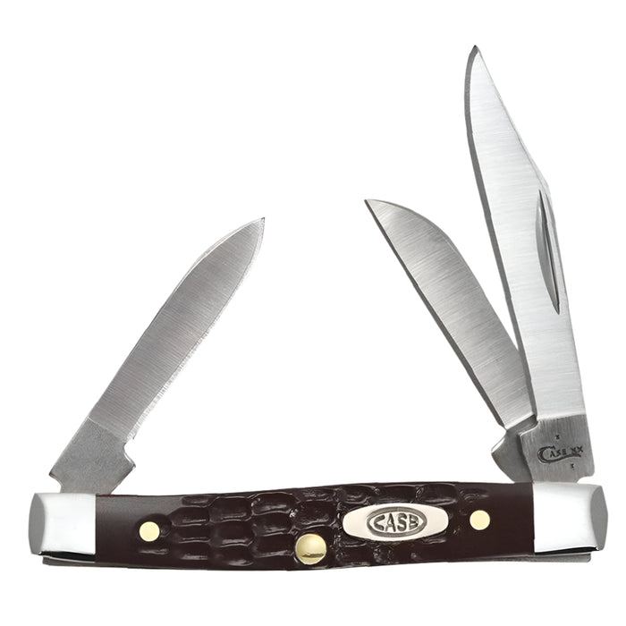 Case Brown Synthetic Jigged Small Stockman Knives W.R. Case