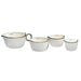 Set of 4 Stoneware Measuring Cups HOME & GIFTS - Tabletop + Kitchen - Serveware & Utensils Creative Co-Op