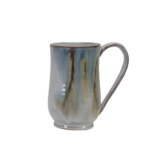 Reactive Glaze Stoneware Mug - 20 oz Home & Gifts - Tabletop + Kitchen - Drinkware + Glassware Creative Co-Op Grey/Sand