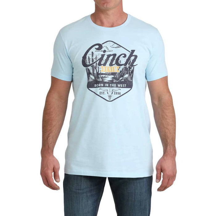 Cinch Men's Light Blue Graphic Tee MEN - Clothing - T-Shirts & Tanks Cinch
