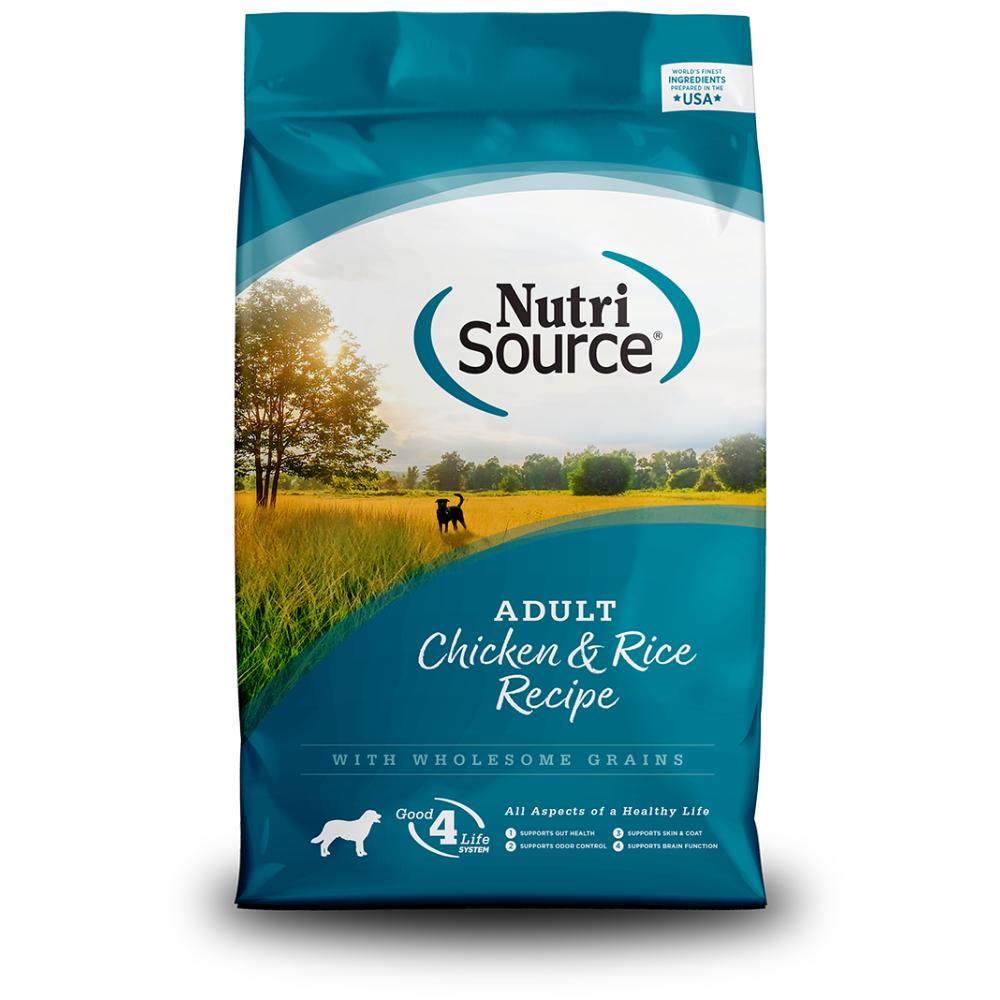 NutriSource Adult Chicken & Rice Recipe Dog Food Feed & Hay - Feed Nutri-Source   