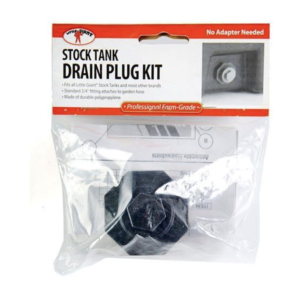 Little Giant Stock Tank Drain Plug Kit - Teskeys