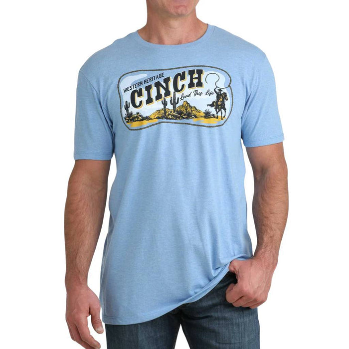 Cinch Men's Blue Western Heritage Tee MEN - Clothing - T-Shirts & Tanks Cinch