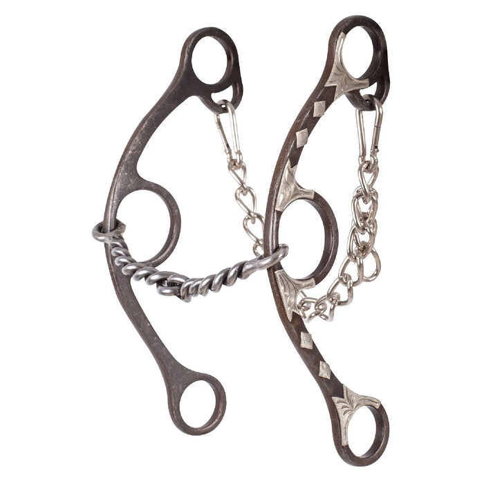Sherry Cervi Long Shank Gag Barrel Bit w/Twisted Wire Snaffle Tack - Bits Classic Equine