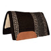 Mustang New Zealand Wool Fleece Bottom Pad Tack - Saddle Pads Mustang Black/Cream