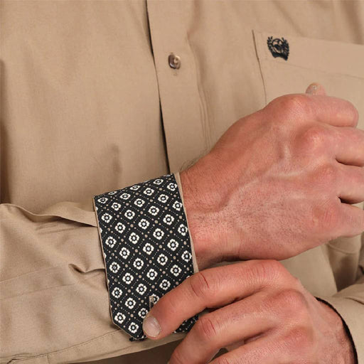 Cinch Men's Solid Khaki Button Down Shirt MEN - Clothing - Shirts - Long Sleeve Cinch