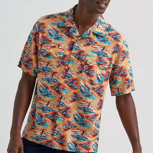 Wrangler Men's Snap Coconut Print Snap Shirt MEN - Clothing - Shirts - Short Sleeve Wrangler