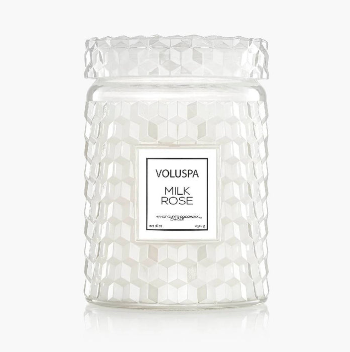 Voluspa Milk Rose Large Jar Candle