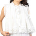 Broderie Anglaise White Top WOMEN - Clothing - Tops - Sleeveless Camellia