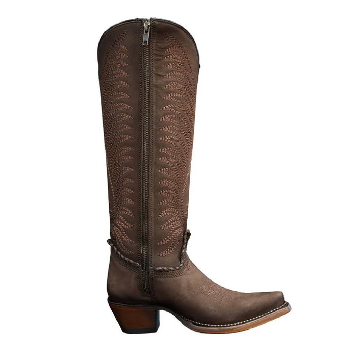 Corral Women's Embroidered Metallic Welt Tall Brown Western Boots