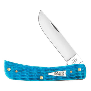 Case Sod Buster Jr - Sky Blue Bone - Crandall Jig - Arrowhead Shield Knives W.R. Case   