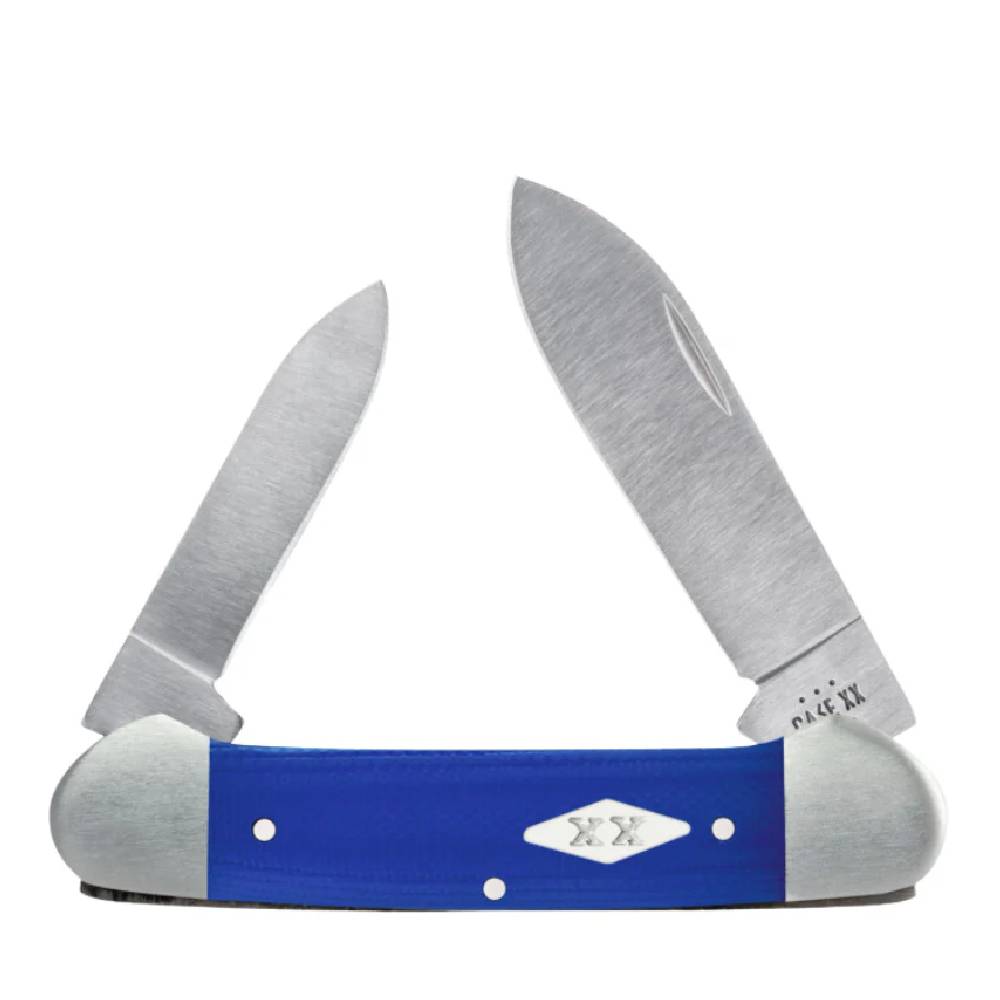 Case Smooth Blue G-10 Canoe Knives W.R. Case   