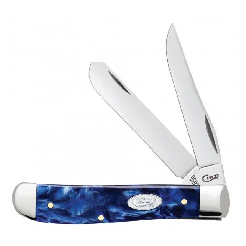 Case Blue Pearl Kirinite Mini Trapper Knives WR CASE   