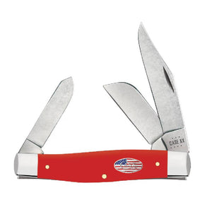 Case American Workman Red Synthetic Smooth Large Stockman Knives WR CASE   