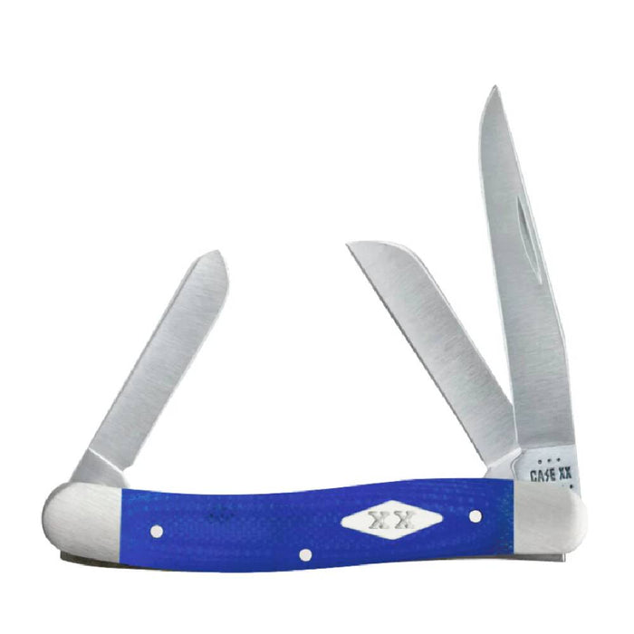 Case Smooth Blue G-10 Medium Stockman Knives W.R. Case   