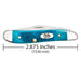 Case Peanut Caribbean Blue Jig Bone Knives W.R. Case   