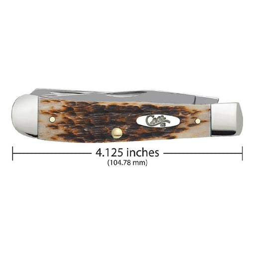 Case Amber Jigged Bone Trapper Knives W.R. Case   
