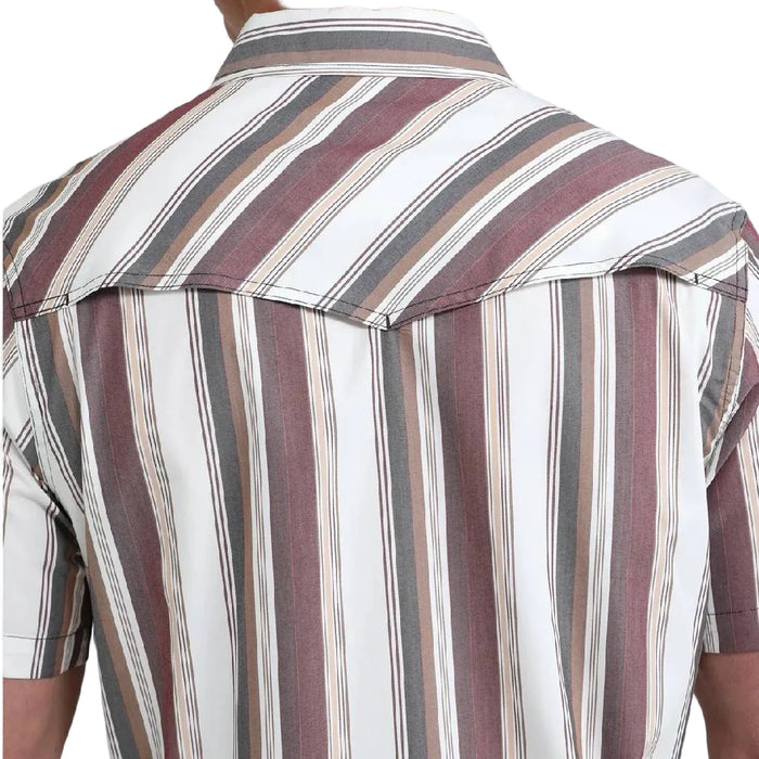 Cinch Men's Stripe Camp White Shirt