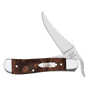 Case Smooth Brown Maple Burl Wood Russlock Knives W.R. Case   