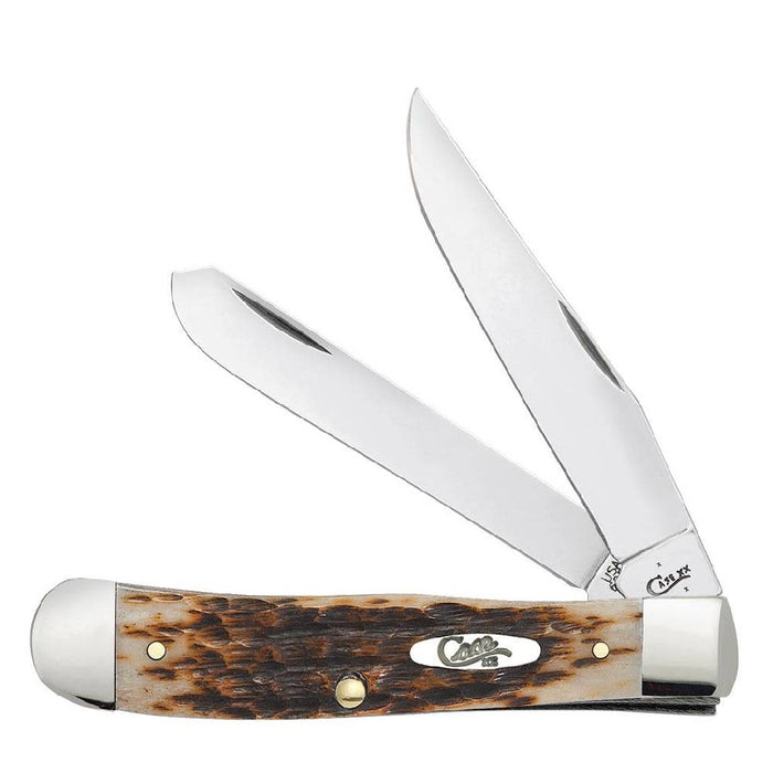 Case Amber Jigged Bone Trapper Knives W.R. Case   