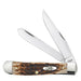 Case Amber Jigged Bone Trapper Knives W.R. Case   