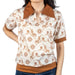 Howdy Hanny Western Print Polo Shirt WOMEN - Clothing - Tops - Short Sleeved Howdy Hanny