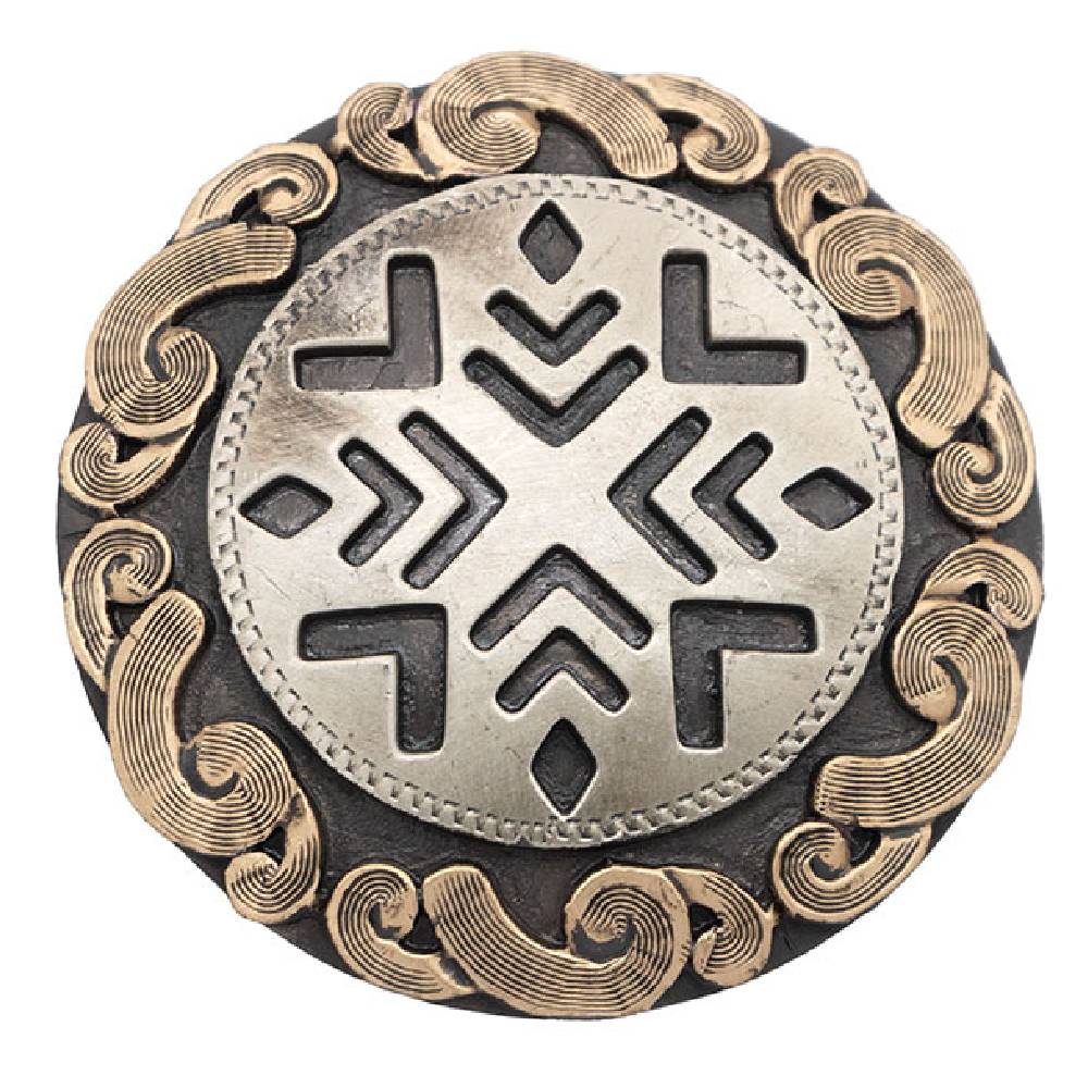 M　新品未使用タグ付CRIMIE CONCHO MEIXICAN Aztec Screw Back Concho — Teskeys