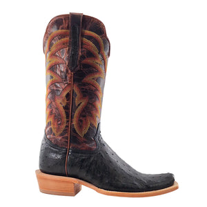 R. Watson Men's Nicotine Full Quill Ostrich Boot MEN - Footwear - Exotic Western Boots R Watson   